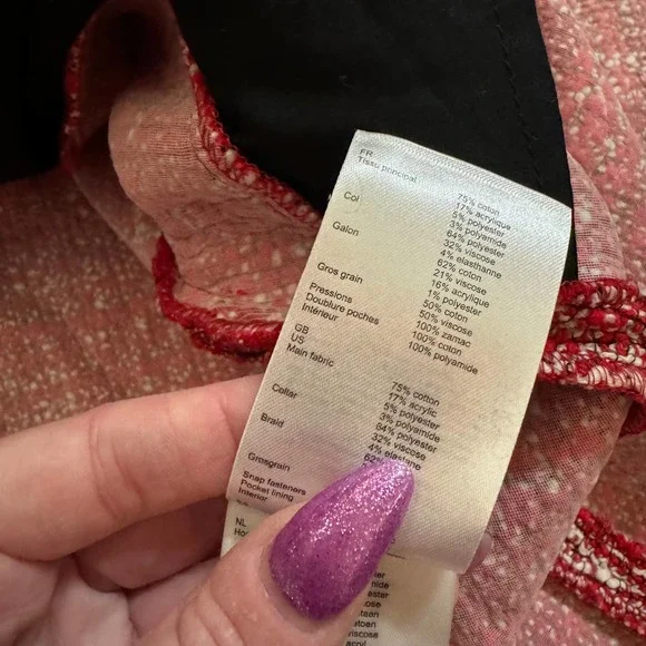 Maje Red and Black Mini Dress - Picture 12 of 14